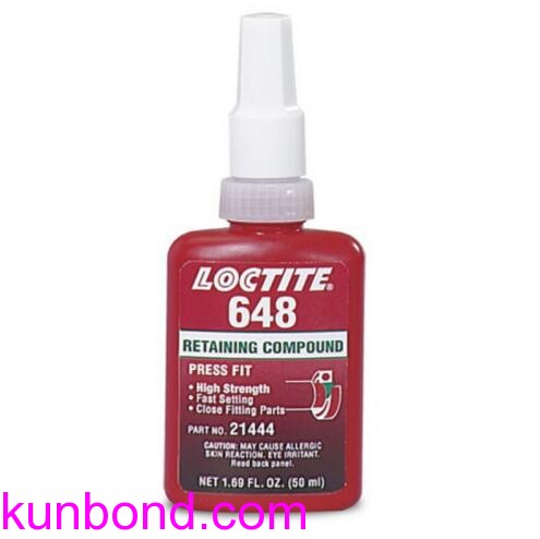 IMPA 812750，Loctite Engineering Adhesives，Retaining Compound，乐泰No.648螺纹锁固胶，50ml