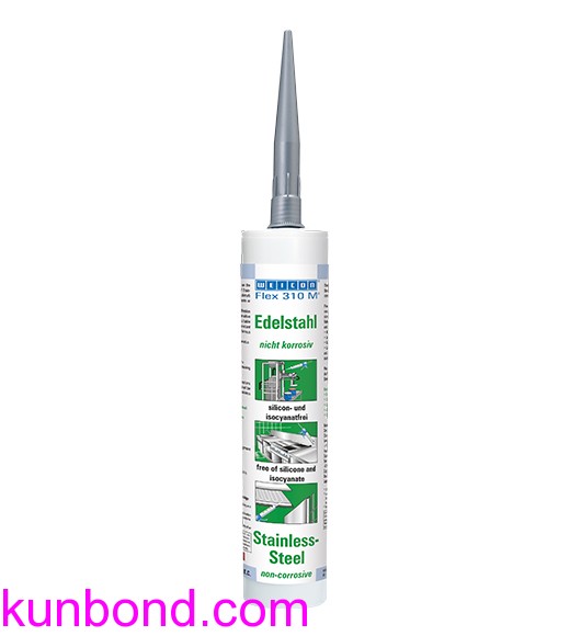 IMPA 815274，WEICON Adhesive and Sealant，Flex 310M弹性密封胶，Stainless Steel，290ml  